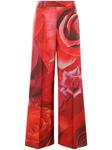 Roberto Cavalli шелковые брюки, красный - фото