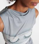 Топ из джерси с принтом Katerina Jebb Acne Studios, Light Grey/Grey - фото 4