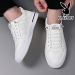 Мужские низкие кеды Playboy для скейтбординга, белые - фото 8