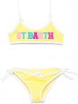 Бикини с нашивкой-логотипом MC2 Saint Barth Kids, желтый - фото