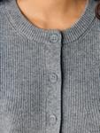Вязаный кардиган OBJECT, Mottled Grey - фото 5