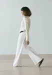 Свободная рубашка Massimo Dutti, White - фото 4
