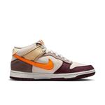 Кроссовки dunk mid 'coconut milk plum orange' Nike, мультиколор - фото 2