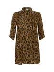Платье-рубашка Molly с принтом Animal KAFFE, Brown/Multi - фото 5