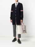 Thom Browne сумка-тоут Tool среднего размера из канваса, белый - фото 2