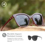 Очки Knockaround - Deja Views, Black Cherry / Smoke - фото 3
