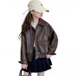 Куртка для подростков весна-осень Disney, коричневый - фото