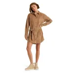 Женское платье-рубашка Wavy Lights Roxy, коричневый - фото 3