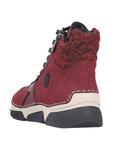 Ботильоны на шнуровке Rieker, Red/Bordeaux - фото 4