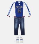 Толстовка из хлопка с принтом Dolce&Gabbana, синий - фото 2