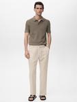 Обычные брюки со складками спереди MANGO MAN Romelino, Beige - фото 8