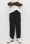 Брюки-Карго для бега Pull&Bear, Black - фото