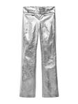 Брюки MANGO Regular Pants Lauren, серебряный - фото