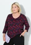 Топ Ulla Popken Long sleeved top, Black - фото 5