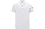 Поло с логотипом Moncler, Оптик Уайт - фото 2