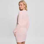 Кардиган на пуговицах из букле GUESS, розовый - фото 6