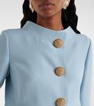 Платье миди Crepe Couture Valentino, Bluish Grey - фото 4