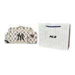 Сумка через плечо унисекс MLB Monogram Collection, Черно-белый - фото 4