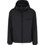 EMPORIO ARMANI Утепленная худи на молнии с капюшоном, Black - фото 6