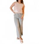 Топ с пайетками Finding Seashells в бежевом цвете 2.7 AUGUST APPAREL - фото 2