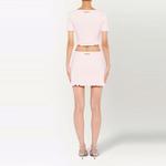 Топ укороченный женский Miu Miu, розовый - фото 3