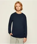 Лонгслив regular fit Tommy Hilfiger, темно-синий - фото