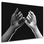 Картина на холсте Muralo HÄNDE Abstraktion цвет schwarz/grau/weiß - фото