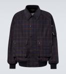 Хлопковый блузон в клетку Comme des Garçons Homme, Navy - фото