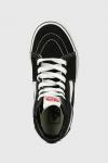 Детские кроссовки Vans UY SK8 Hi BLACK/TRUE WHITE, черный - фото 5