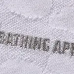 Bape Solid Camo Jacquard расслабленная поло A BATHING APE, белый - фото 6