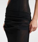 Облегающее корсетное платье без бретелей Alex Perry, черный - фото 5