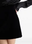 Бархатная мини-юбка PATOU, черный - фото 4