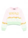 Толстовка с логотипом Versace Kids, розовый - фото