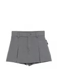 Плиссированные шорты MSGM Kids, серый - фото