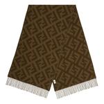 FENDI Фф жаккардовый шарф, Green - фото