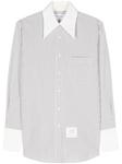 Рубашка в полоску Thom Browne, белый - фото