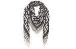 FENDI Женская шаль черно-белая, Black/White - фото 3