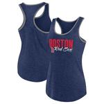 Женский синий топ-майка Boston Red Sox plus size racerback Profile - фото