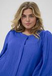 Блуза Kaffe Curve Blouse, Surf The Web/Blue - фото 4