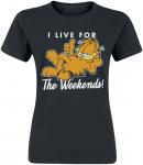 Футболка Garfield Live for the Weekend, черный - фото