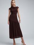 Миди платье BWLDR Chelle, Dark brown - фото 4