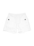 Nº22 шорты с вышитым логотипом, белый - фото