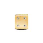 Шарм Sparkling Dice Pandora, покрытие - золото - фото 5