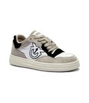 Кроссовки мужские Pinko Мэнди кожаные комбинированные, бежевый/белый - фото