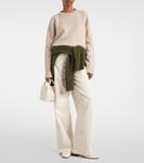 Сумка-тоут Bale Micro из микро-кожи Loro Piana, Whisper White - фото 5