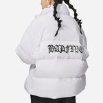 Badfive пуховик женский белый Lining - фото 4