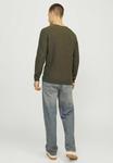 Джемпер MIT RUNDHALS Jack & Jones, оливковый - фото