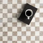 Ковер Lulie Checkered Area Rug nuLOOM, 305x427 см, бежевый - фото 7