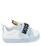 Детские кожаные кроссовки Moschino, белый - фото 3