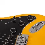 Электрогитара Glarry GST желтая - фото 7